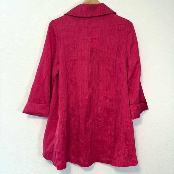 Keren Hart Crinkle Pink Jacket Size Small NWT - Picture 9 of 10
